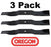 3 Pack Oregon 91-239 Mower Blade Gravely 048864 08781800 48864