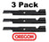 3 Pack Oregon 91-313 Mower Blade Gravely 04919100