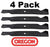 4 pack Oregon 91-332 Mower Blade Fits Cub Cadet 742-3018 759-3824