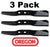 3 Pack Oregon 91-333 Mower Blade Fits Cub Cadet 742-3019 759-3825