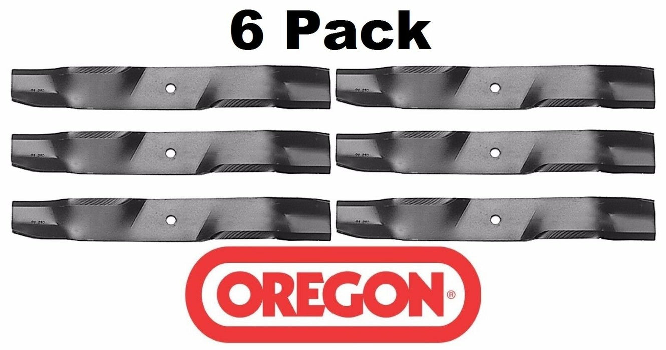 6 Pack Oregon 91-335 Mulcher Mower Blade for Exmark 633484 103-2518 52"