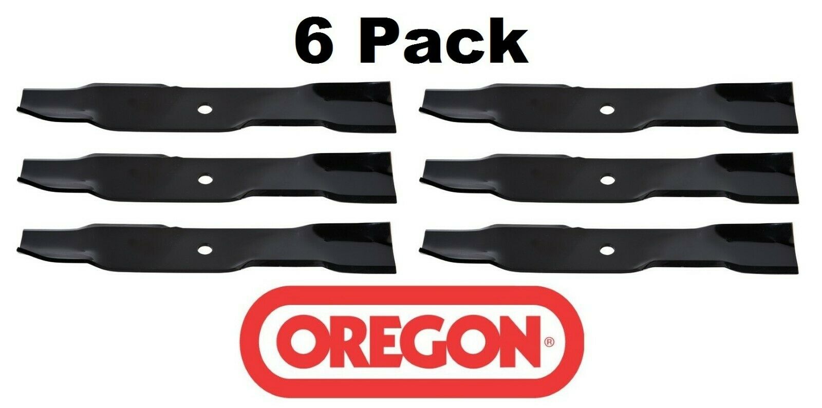 6 Pack Oregon 91-368 Mower Blade Fits John Deere 100340 101366