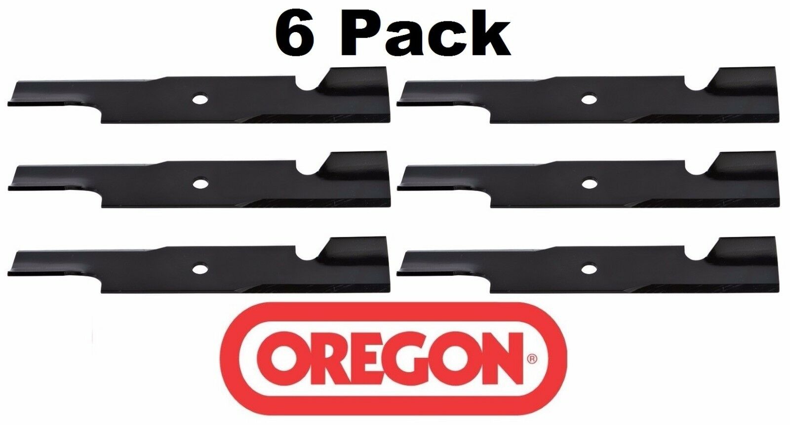 6 Pack Oregon 91-369 Mower Blade for Exmark 103-2529 653101 44" Laser HP