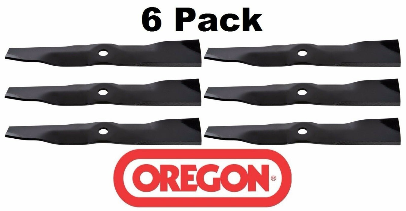 6 Pack  Oregon 91-381 Mower Blade for John Deere M115495 M114581 M115328 48"