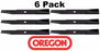 6 Pack Oregon 91-389 Mower Blade for John Deere AM31100 M49167 46"