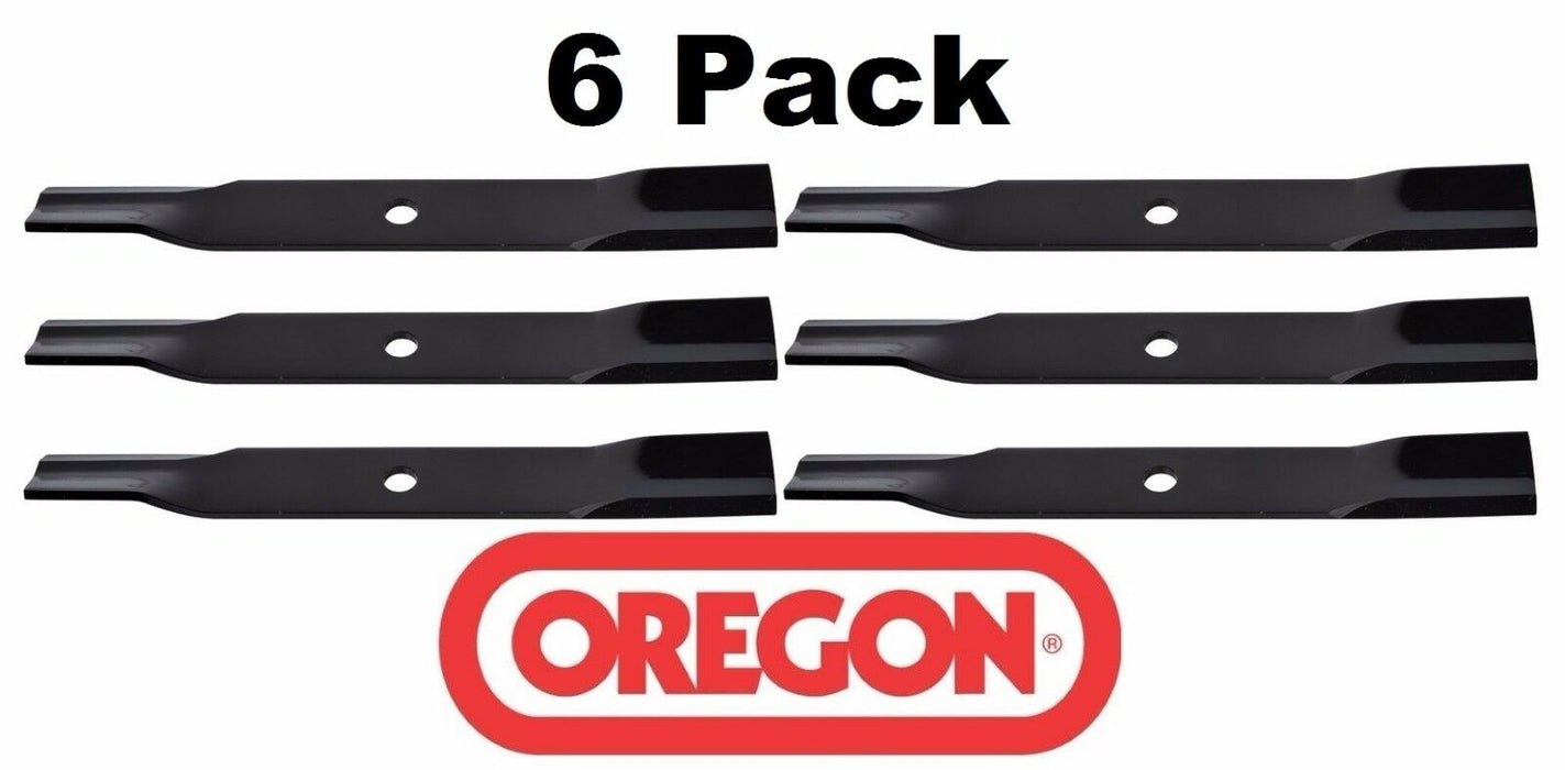 6 Pack Oregon 91-394 Mower Blade for John Deere AM100538 M87622 M141785 60"