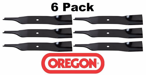 6 Pack Oregon 91-398 Super High Lift Blade Fits John Deere AM100991 M83459 38"