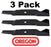 3 pack Oregon 91-440 Mower Blade  Fits Cub Cadet 490-110-C121 742-3013