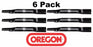 6 Pack Oregon 91-446 Mower Blade Fits John Deere M139976 M148613 42" GT225 LX225