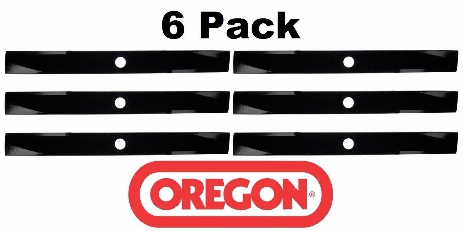 6 Pack Oregon 91-493 Mower Blade for Kubota 76553-34430 RC72