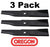 3 Pack Oregon 91-501 Mower Blade Gator Dixie Chopper 30227-42 63227