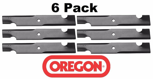 6 Pack Oregon 91-505 High Lift Mower Blade for Toro 50" 718Z