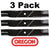 3 Pack Oregon 91-525 Mower Blade Fits Jacobsen 302227-50X