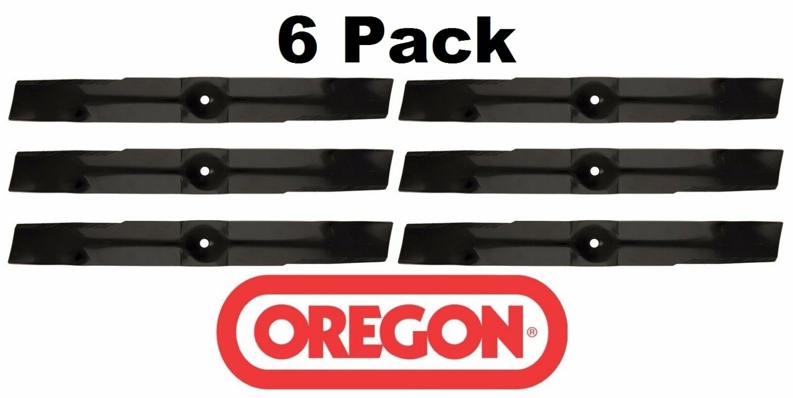 6 Pack Oregon 91-534 Mower Blade for Grasshopper 320244 61"