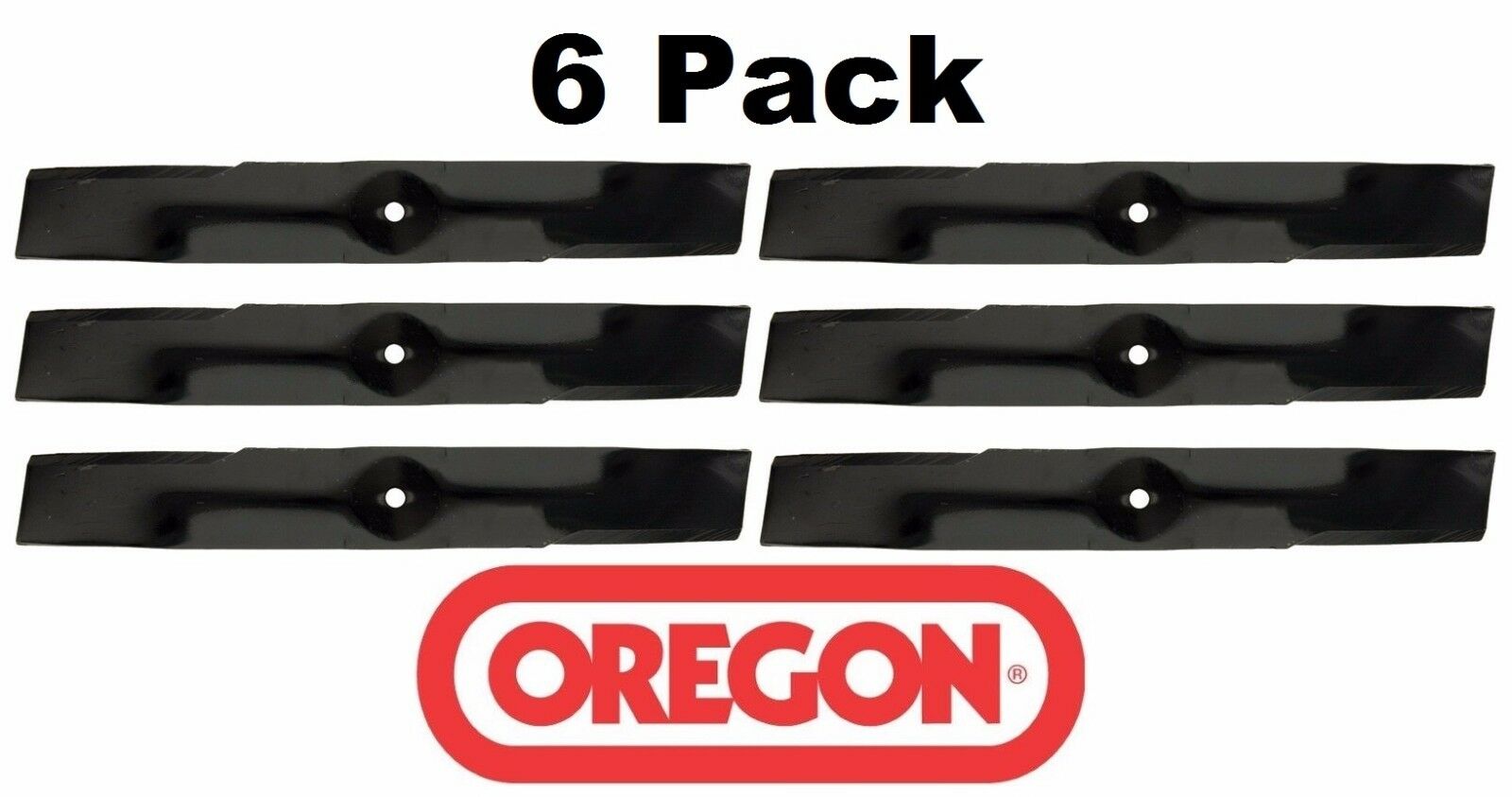 6 Pack Oregon 91-535 Mower Blade for Grasshopper 320238 52" Contour Blade