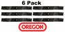 6 Pack Oregon 91-539 Mulcher Mower Blade for Grasshopper 320247 61"