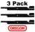 3 Pack Oregon 91-628 Mower Blade Gravely 03624700 03624751