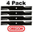 4 Pack Oregon 91-637 Mower Blade Fits Bobcat 32022