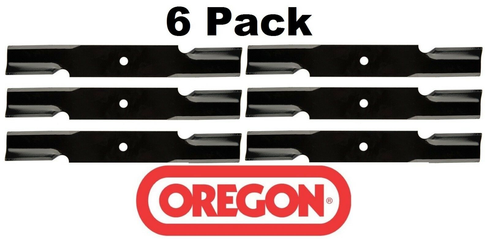 6 Pack Oregon 91-637 Mower Blade Fits DR 225381