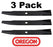 3 Pack Oregon 91-806 Mower Blade Fits Ford/New Holland TR106637