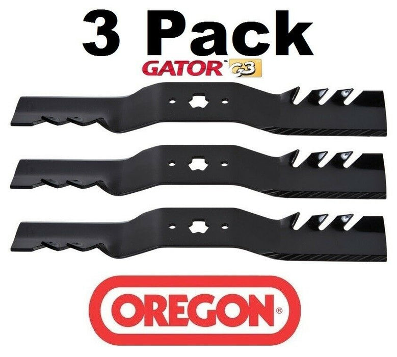 3 Pack Oregon 91-938 Mower Blade Gator G3 Fits Cub Cadet 942-04053C 942-04053-X