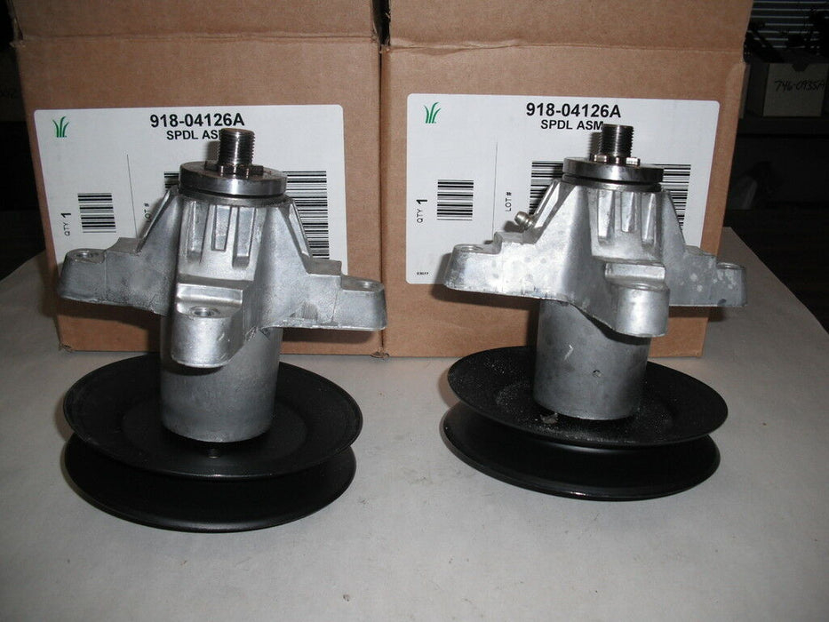 2 Pack Genuine MTD 918-04125B Spindle Assy 918-04126B 918-04126A 618-04126 OEM