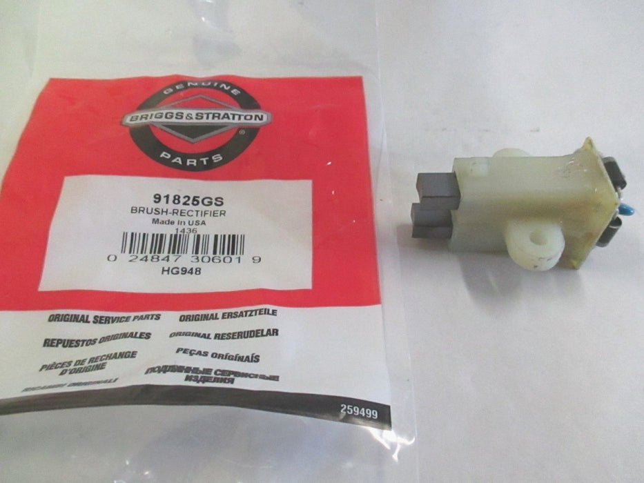 Genuine Briggs & Stratton 91825GS Rectifier & Brush Holder Assy OEM