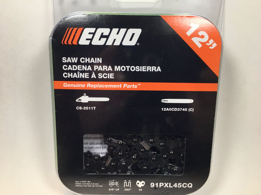 Genuine Echo 91PXL45CQ 12" .050" 3/8" Low Pro 91PX Chainsaw Chain Loop