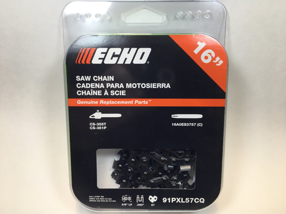 Genuine Echo 91PXL57CQ 16" .050" 3/8" Low Pro 91PX Chainsaw Chain Loop