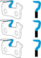 3 PK Oregon 91VXL052G VersaCut 14" 3/8" Low Profile .050" 52DL Saw Chain Loop