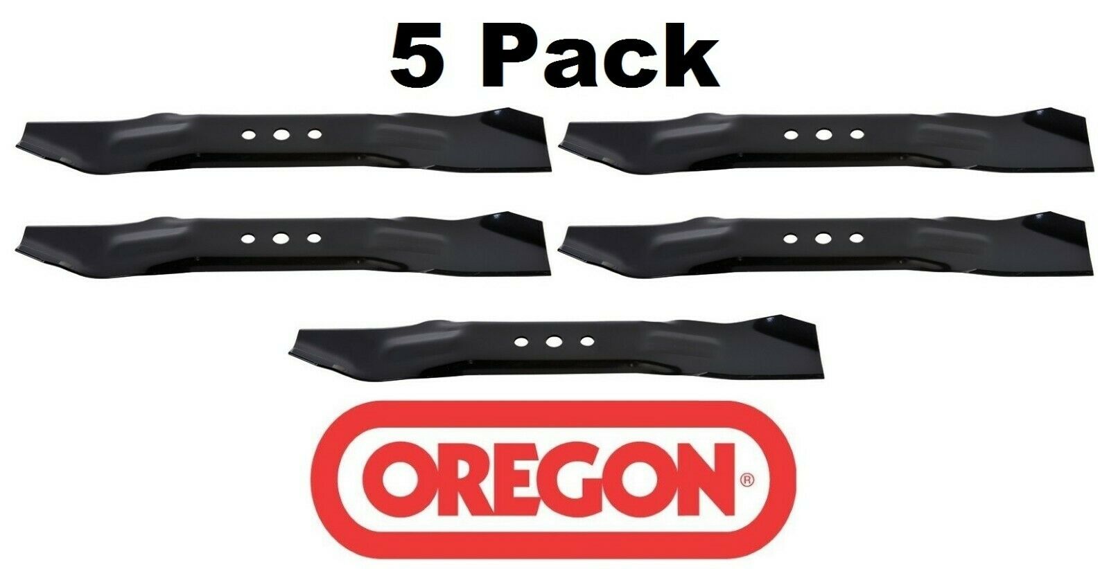 5 Pack Oregon 92-011 Mower Blade Fits John Deere PT14764 PT7132