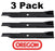 3 Pack Oregon 92-015 Mower Blade Fits Cub Cadet 01010168 01010168-0637