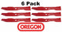 6 Pack Oregon 92-028 Mower Blade for Exmark 103-6393 60"