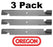 3 Pack Oregon 92-033 Mower Blade for Exmark 103-6404 72"