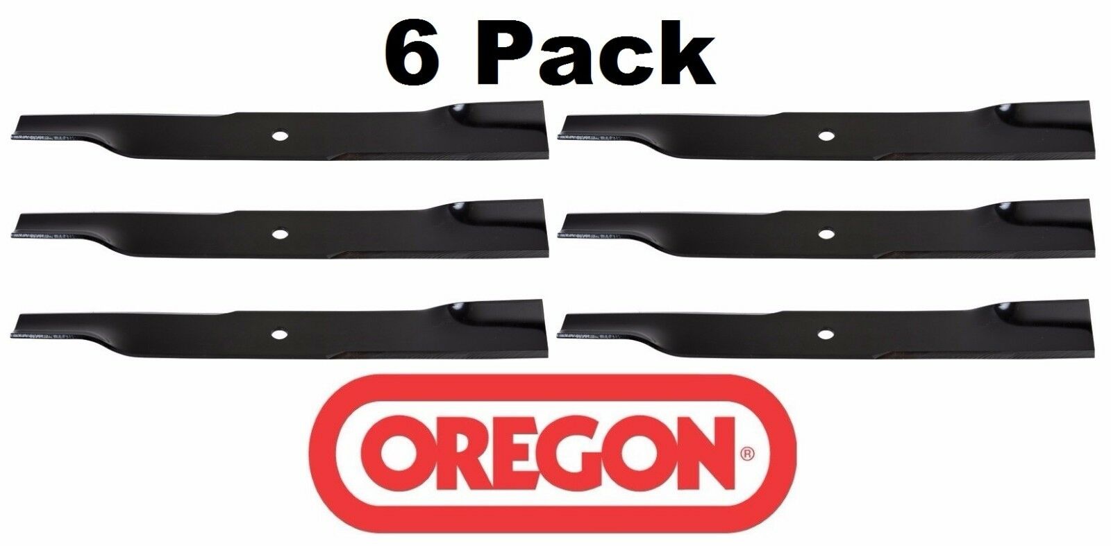 6 Pack Oregon 92-043 Mower Blade for Hustler 795252 60" Super Z Side Discharge