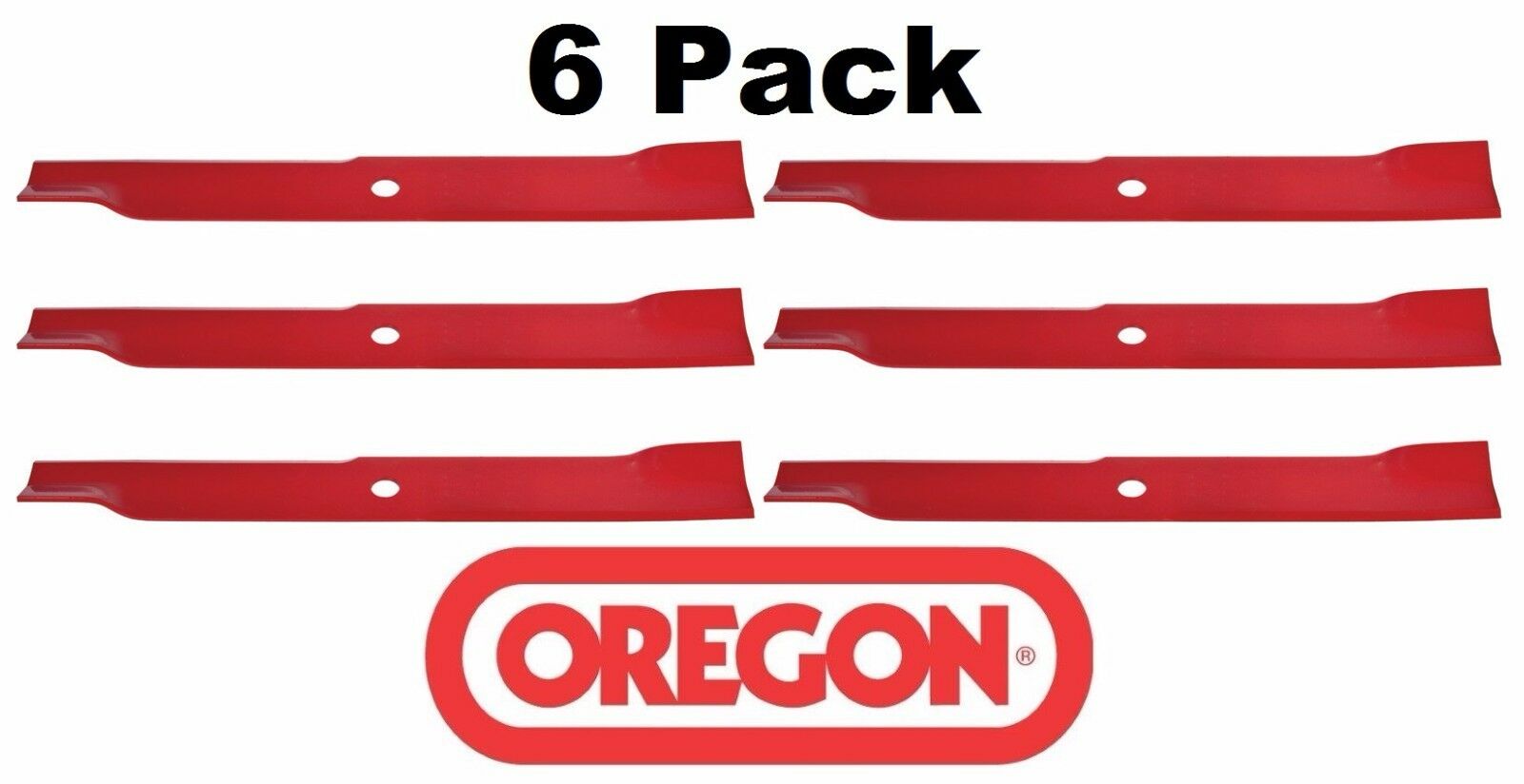 6 Pack Oregon 92-057 Mower Blade for Exmark 103-6384 72" Lazer Z Turf Ranger