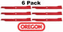 6 Pack Oregon 92-057 Mower Blade for Exmark 103-6384 72" Lazer Z Turf Ranger