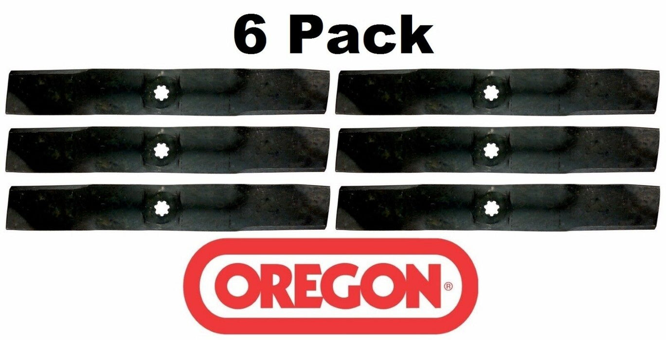 6 Pack Oregon 92-103 Mower Blade for John Deere GY20686 GY20679 54"