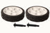 2 Pack Genuine Toro 92-1057 127-0683 7" Wheel ASM & Shoulder Bolt Kit OEM