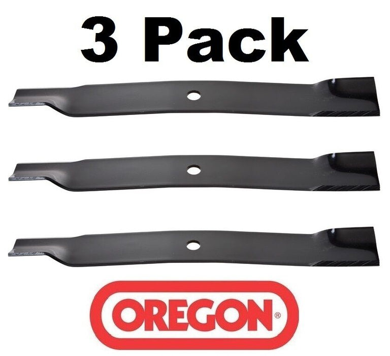 3 Pack Oregon 92-114 Mower Blade for John Deere TCU15882 72" 7 Iron Deck