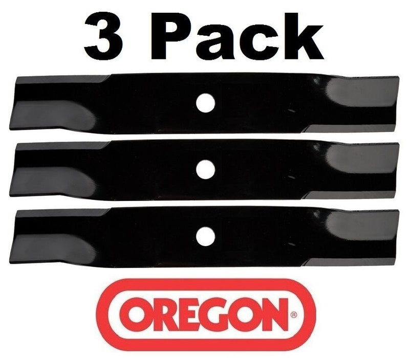 3 Pack Oregon 92-118 High Lift Mower Blade for John Deere M144652 54" Z Trak