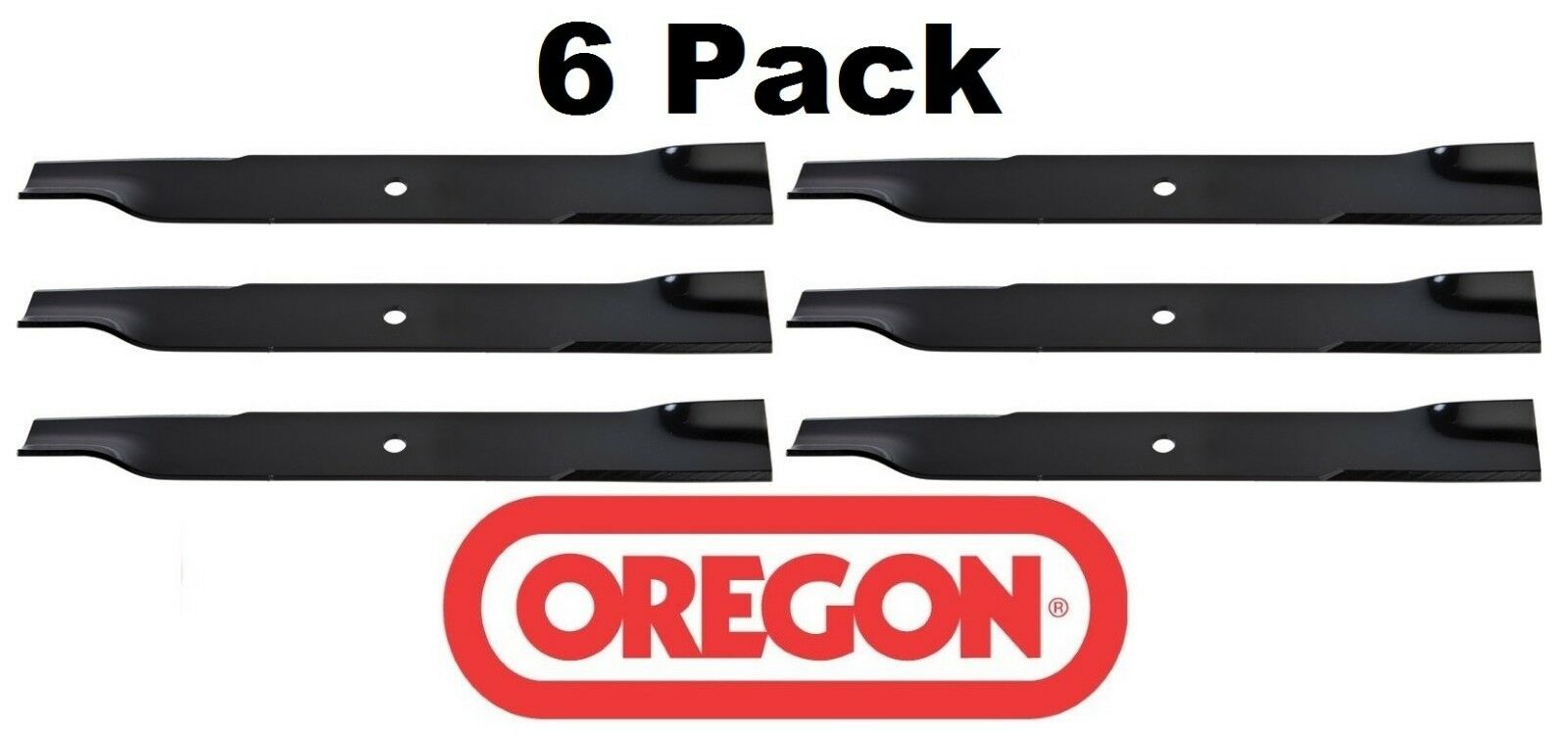 6 Pack Oregon 92-139 Mower Blade fits Craftsman 942-04417