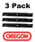 3 Pack Oregon 92-153 Mower Blade Gravely 00450200 02982000