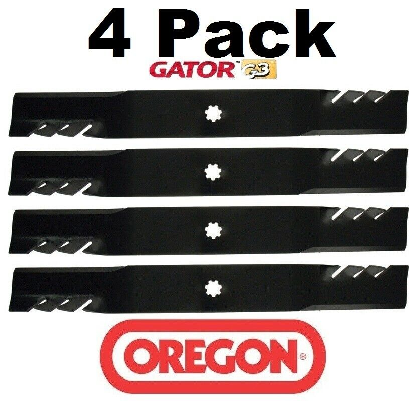 4 Pack Oregon 92-615 Mower Blade Gator G3 Fits John Deere AM137328 AM137330