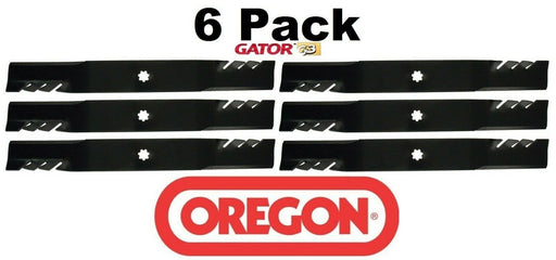 6 Pack Oregon 92-615 Mower Blade Gator G3 Fits John Deere AM137328 AM137330