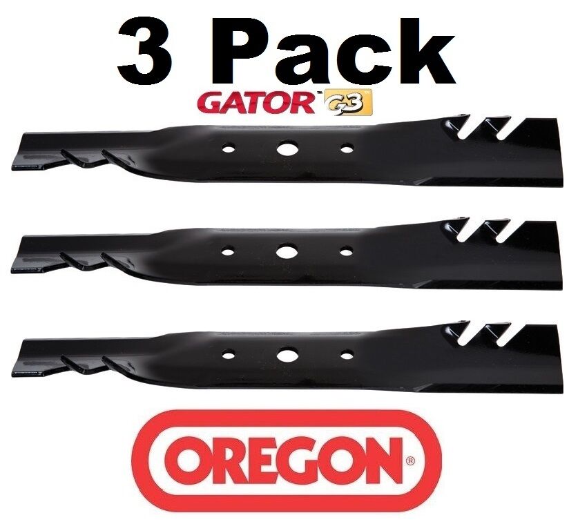 3 Pack Oregon 92-675 Gator Blade for John Deere GX20250 GX20568 48" 100 Series