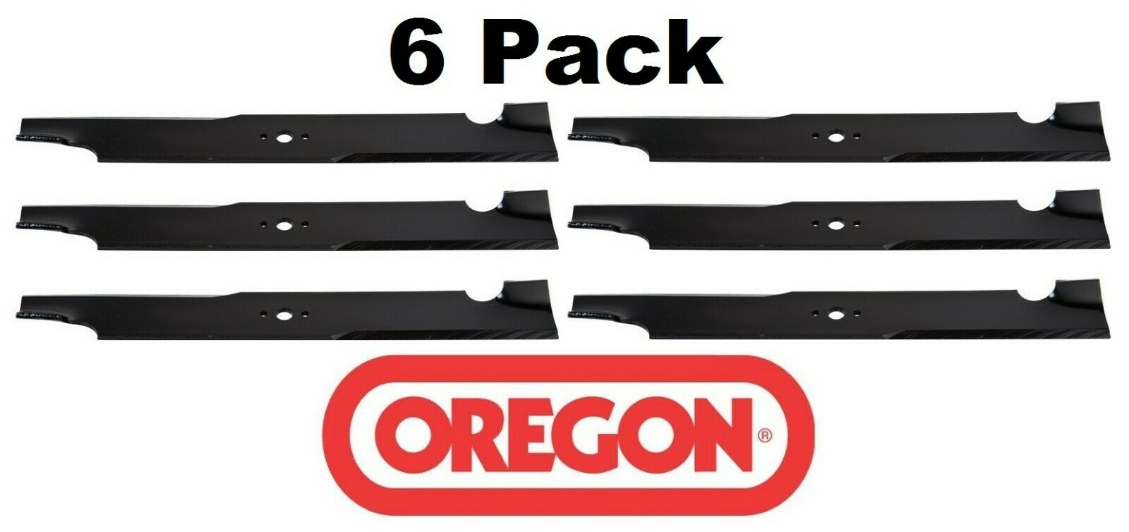 6 Pack Oregon 93-008 Mower Blade Giant Vac 21538 3021538