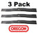 3 Pack Oregon 93-011 Mower Blade Fits Encore 823006