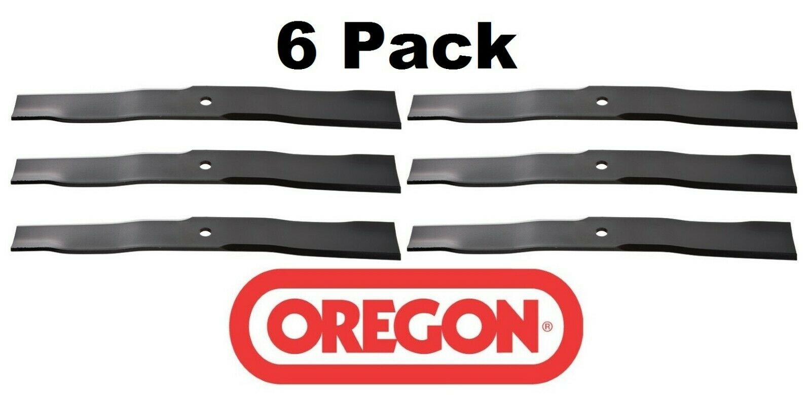 6 Pack Oregon 93-013 Mower Blade Fits John Deere TCU34281