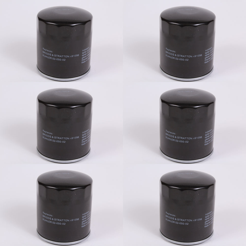 6 Pack Oil Filter Fits Kohler 52-050-02-S B&S 491056 Onan 122-0645
